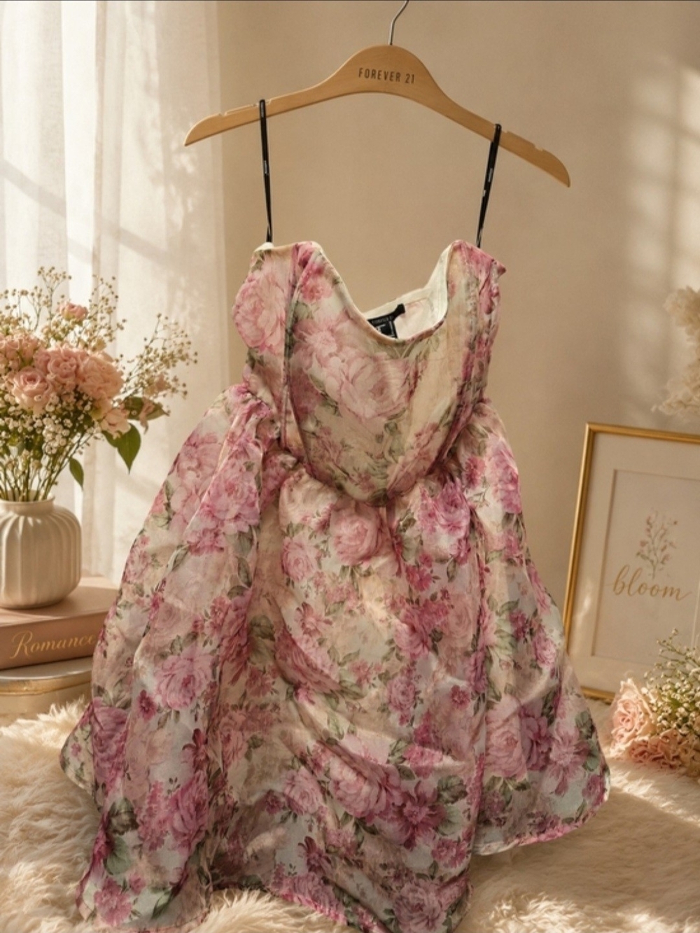 NWT Forever 21 Floral Mini Dress sz. Large